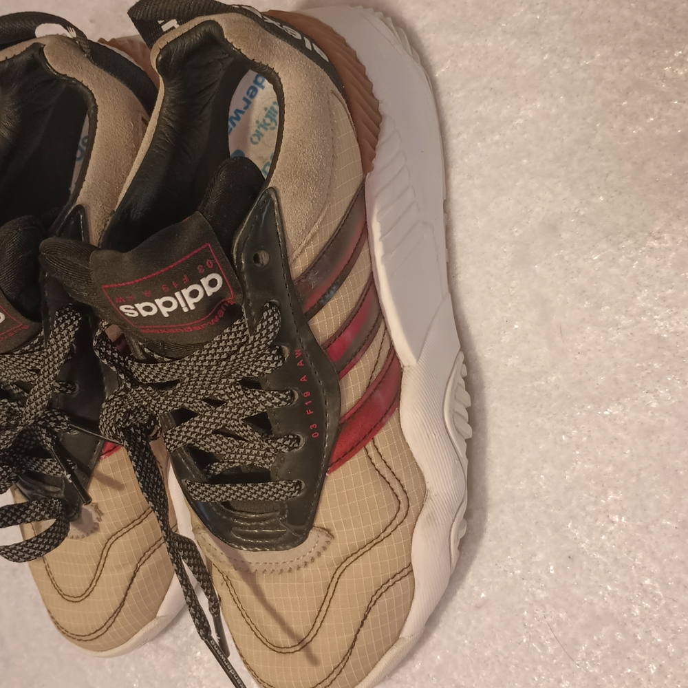 Adidas Sneakers with Red and Black Accents